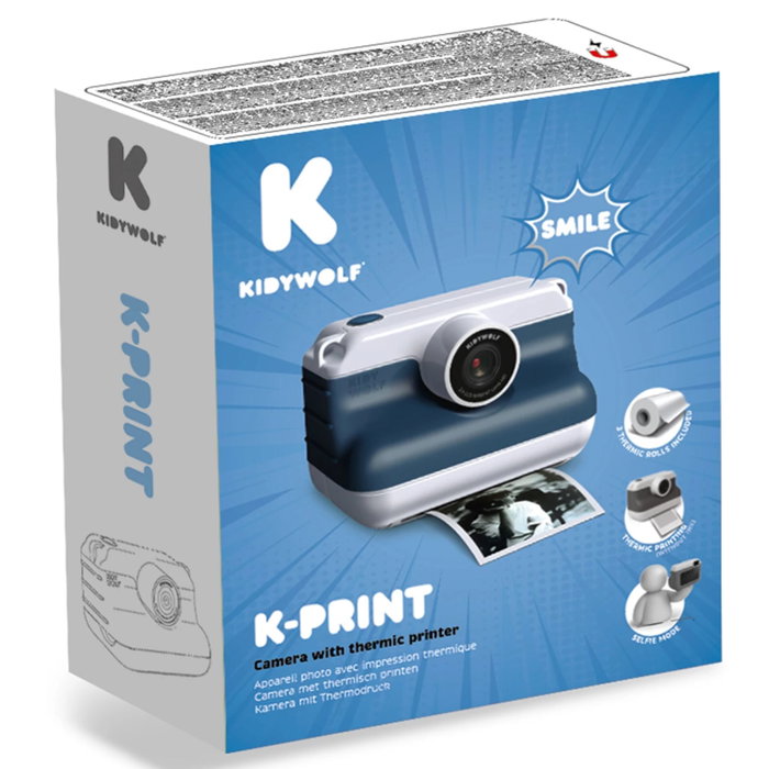 Kidywolf K-PRINT Azul Cámara instantánea con función selfie