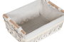 DKD Home Decor Set de 5 Cestas de Ropa Macramé y Metal Blanco