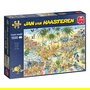 Jumbo Spiele Puzzle Jan van Haasteren Die Oase 1500 Piezas (19059) - Rompecabezas Adulto Cómico Multilingüe
