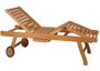 DKD Home Decor Tumbona Terraza Y Jardin Marron 65 x 36 x 200 cm