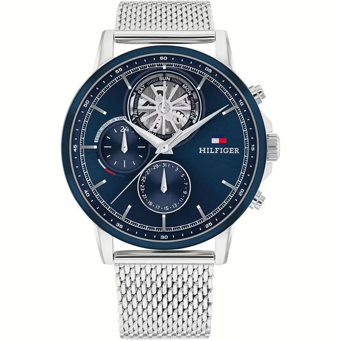 Reloj Hombre Tommy Hilfiger STEWART Plateado (Ø 44 mm) Reloj Hombre Tommy Hilfiger STEWART Plateado (Ø 44 mm)