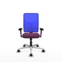 PIQUERAS Y CRESPO Silla de oficina Motilla con mecanismo Sincro, Morado y Azul