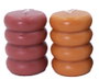 DKD Home Decor Vela de Cera de Parafina 7x7x10 cm, Surtido de 2 Colores