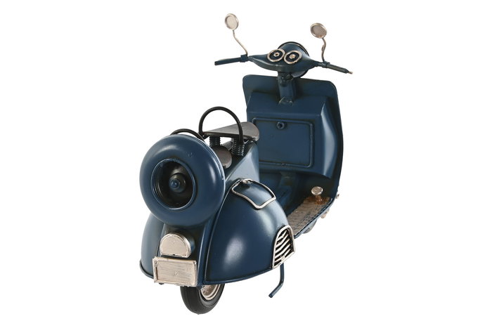 DKD Home Decor Set de 3 Decoraciones Vintage Lila, Azul, Naranja Metal 10 x 17 x 26 cm