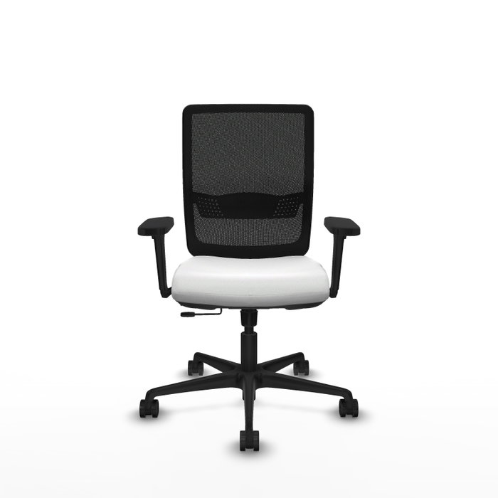 PIQUERAS Y CRESPO Silla de oficina Haches con mecanismo Sincro/Traslack, Blanco y Negro PIQUERAS Y CRESPO Silla de oficina Haches con mecanismo Sincro/Traslack, Blanco y Negro