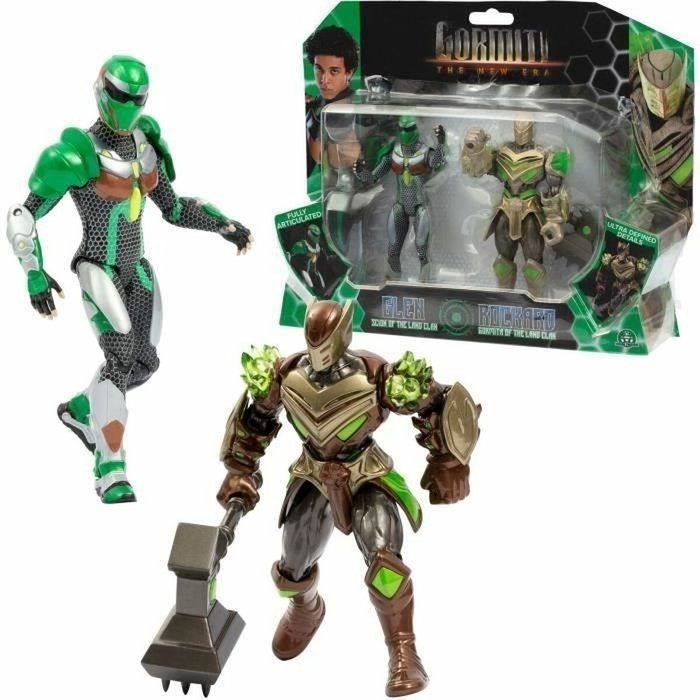 Gormiti Caja de figuras - Glen y Rockard asociados a la Tierra - 15 cm Gormiti Caja de figuras - Glen y Rockard asociados a la Tierra - 15 cm