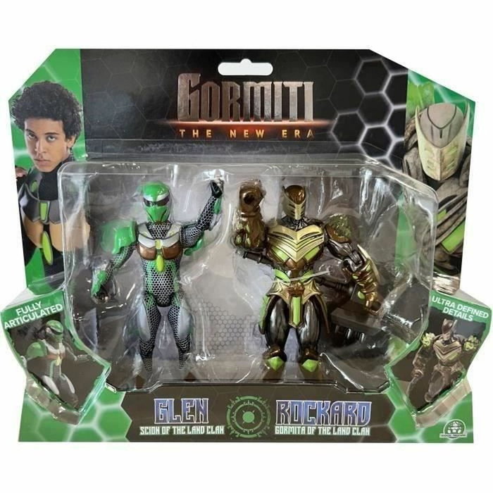 Gormiti Caja de figuras - Glen y Rockard asociados a la Tierra - 15 cm Gormiti Caja de figuras - Glen y Rockard asociados a la Tierra - 15 cm