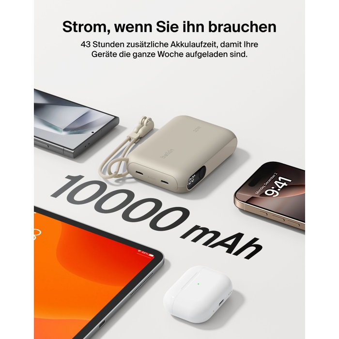 Belkin Powerbank + Display 20W 10.000mAh USB-C Arena BPB027hqSD