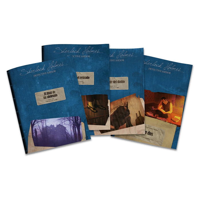 Asmodee Sherlock Holmes Detective Asesor - Juego de Mesa Carlton House & Queen's Park en Español | Cooperativo, Investigación, 1-8 Jugadores, 10 Casos