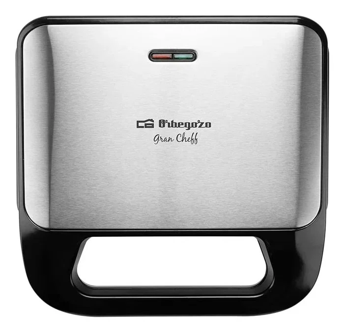 Orbegozo SW 7560 Sandwichera Eléctrica 750 W con 3 Placas Intercambiables (Sándwich, Grill, Gofres), Antiadherente, Negro y Plata Orbegozo SW 7560 Sandwichera Eléctrica 750 W con 3 Placas Intercambiables (Sándwich, Grill, Gofres), Antiadherente, Negro y Plata