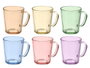 VIVALTO Jarra Mug Surtido 6 Colores 385 ml (Pack de 24)