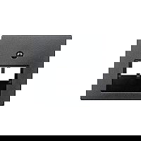 MERTEN 298014 Zentralplatte de 2 UAE-Einsatz en color antracita para sistema M