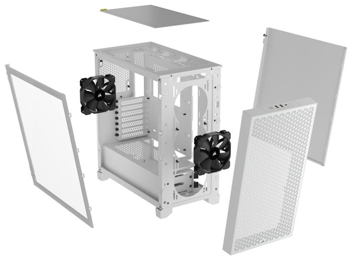 Corsair 3000D Tempered Glass Blanco CC-9011252-WW Corsair 3000D Tempered Glass Blanco CC-9011252-WW