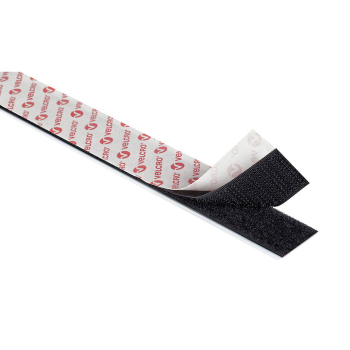 Velcro® Cinta de gancho y bucle adhesiva negra 20 mm x 5 m Velcro® Cinta de gancho y bucle adhesiva negra 20 mm x 5 m