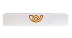 BTV Bocacartas Modelo 10 Aluminio Pintado Blanco 58x282 mm