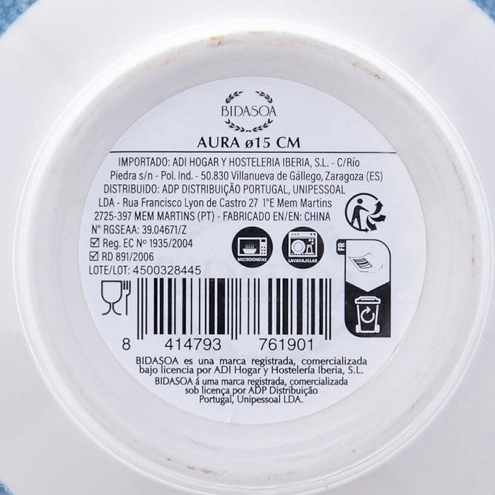 Bol Porcelana Aura Bidasoa 15 cm