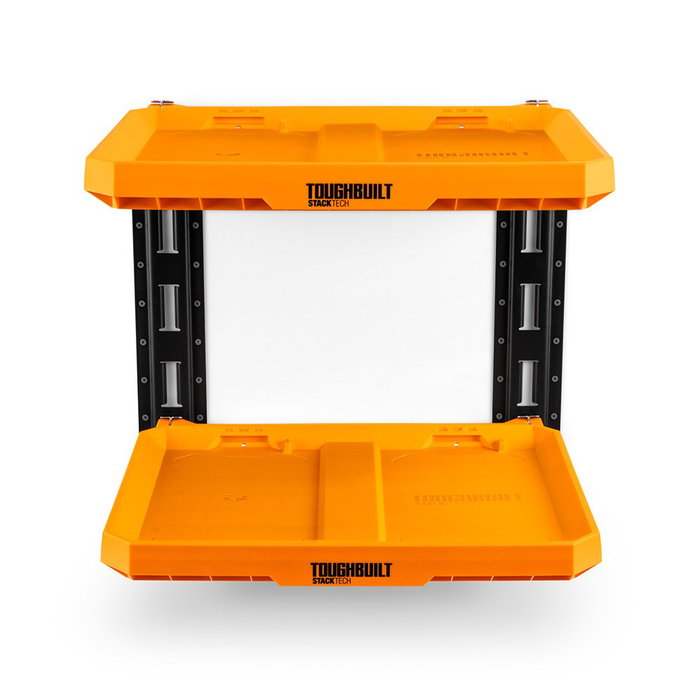 Toughbuilt Sistema de Estanterías Stacktech, 2 Estantes con Guías de 50 cm, Compatibilidad Modular, 53x40.5x4.5 cm, Carga 22.5 kg, Polímero de Alta Resistencia Toughbuilt Sistema de Estanterías Stacktech, 2 Estantes con Guías de 50 cm, Compatibilidad Modular, 53x40.5x4.5 cm, Carga 22.5 kg, Polímero de Alta Resistencia