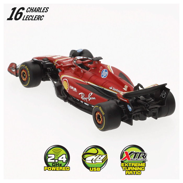 Maisto Ferrari SF-24 Coche RC Escala 1:41, 6 Funciones, Cuerpo Metal, 2.4 GHz Maisto Ferrari SF-24 Coche RC Escala 1:41, 6 Funciones, Cuerpo Metal, 2.4 GHz