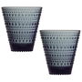 Iittala Set 2 Vasos 300 Ml Dark Grey Kastehelmi (6 Unidades)