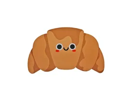 Wondee Alfombrilla de Escritorio Croissant, Base para Teclado y Ratón, Decoración Original, Dimensiones 440x100x760 mm