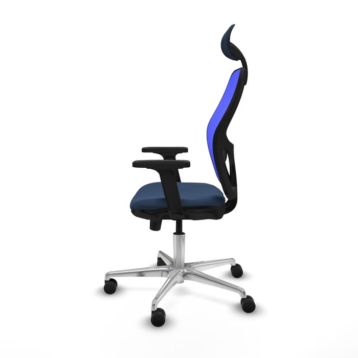 PIQUERAS Y CRESPO Silla de oficina Jorquera con mecanismo Sincro/Traslack Azul PIQUERAS Y CRESPO Silla de oficina Jorquera con mecanismo Sincro/Traslack Azul