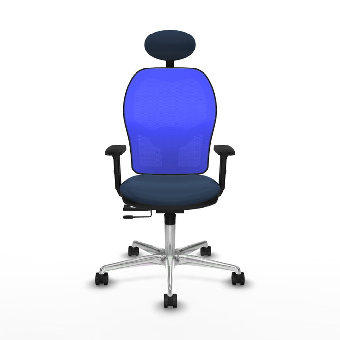 PIQUERAS Y CRESPO Silla de oficina Jorquera con mecanismo Sincro/Traslack Azul PIQUERAS Y CRESPO Silla de oficina Jorquera con mecanismo Sincro/Traslack Azul