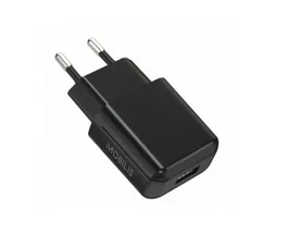 Mobilis 001283 Cargador USB-C para Teléfono y Tableta, Negro, Interior, Adaptador de Corriente Alterna 100-240V, con Bolsa Soft
