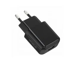 Mobilis Adaptador USB de Viaje 100-240V 2A con Funda Soft Bag