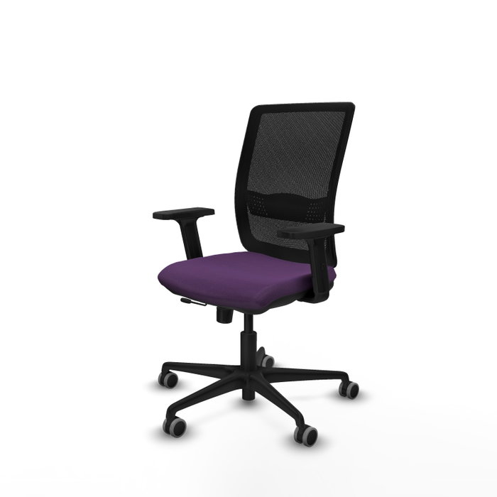 PIQUERAS Y CRESPO Silla de oficina Haches Morada y Negra PIQUERAS Y CRESPO Silla de oficina Haches Morada y Negra