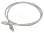 TELEGÄRTNER Patch cord S/FTP Cat 6a RJ45 1m gris