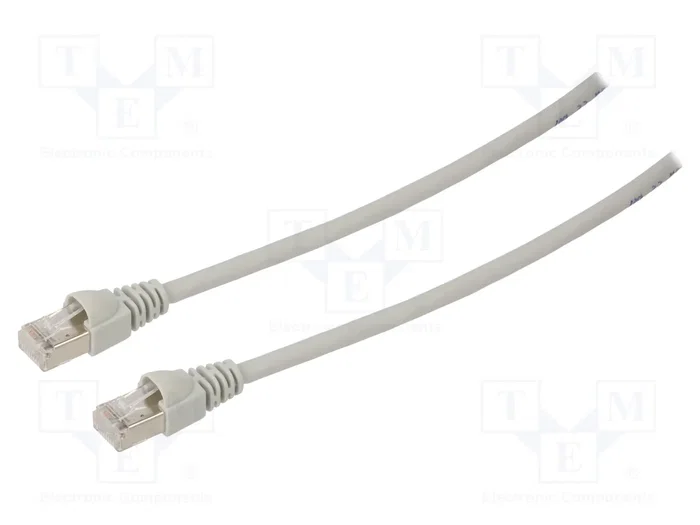 TELEGÄRTNER Patch cord S/FTP Cat 6a RJ45 1m gris TELEGÄRTNER Patch cord S/FTP Cat 6a RJ45 1m gris