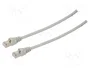 TELEGÄRTNER Patch cord S/FTP Cat 6a RJ45 1m gris