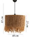 Opviq Candelabro YL657 de Roble, Plástico y Yute con Altura Ajustable para Salón o Comedor, 30-85 cm
