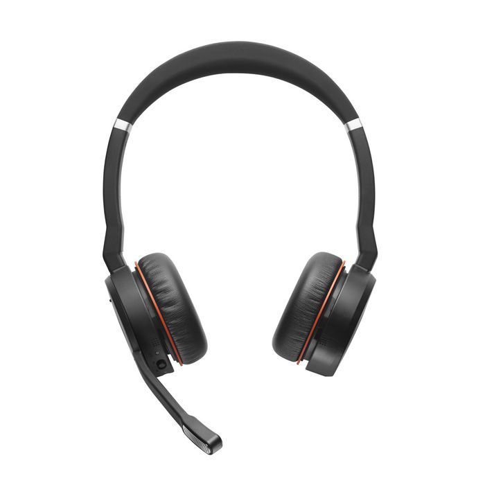 Jabra EVOLVE 75 UC Auriculares Inalámbricos con Cancelación Activa de Ruido y Busylight, Doble Conectividad Bluetooth, Certificados para UC