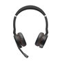 Jabra EVOLVE 75 UC Auriculares Inalámbricos con Cancelación Activa de Ruido y Busylight, Doble Conectividad Bluetooth, Certificados para UC