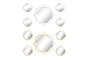 DKD Home Decor Set de 5 Espejos Geométricos 50x50 cm en Colores Surtidos de Dorado y Champán