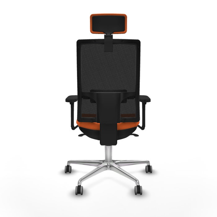 PIQUERAS Y CRESPO Silla de oficina Horna Naranja y Negro