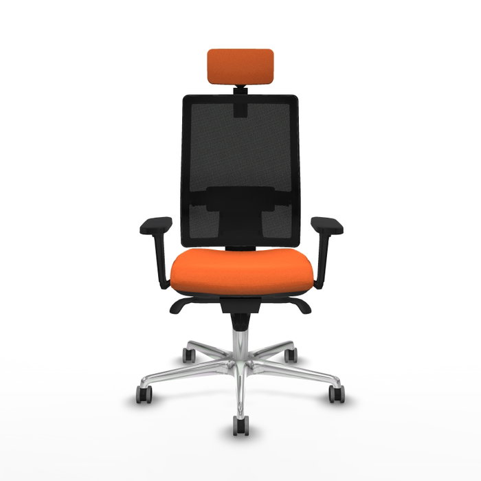 PIQUERAS Y CRESPO Silla de oficina Horna Naranja y Negro