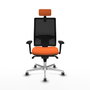 PIQUERAS Y CRESPO Silla de oficina Horna Naranja y Negro