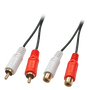 Lindy 35671 Cable de Audio 2 m 2 x RCA Macho a 2 x RCA Hembra