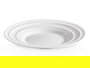 Vivalto Plato Postre Ondas Opal Blanco 19 cm (Set de 24)