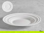 Vivalto Plato Postre Ondas Opal Blanco 19 cm (Set de 24)