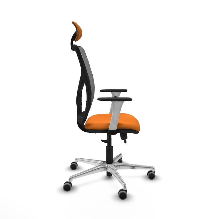 PIQUERAS Y CRESPO Silla de oficina Motilla Naranja y Gris PIQUERAS Y CRESPO Silla de oficina Motilla Naranja y Gris