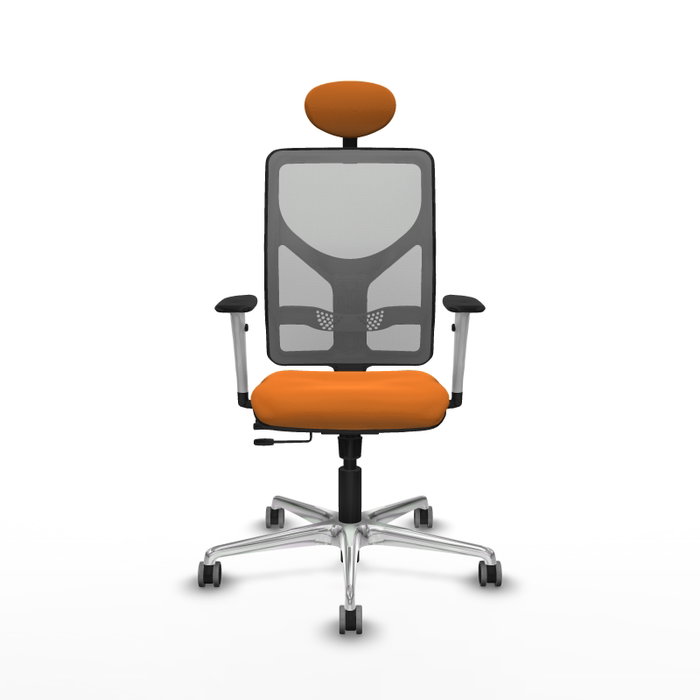 PIQUERAS Y CRESPO Silla de oficina Motilla Naranja y Gris PIQUERAS Y CRESPO Silla de oficina Motilla Naranja y Gris