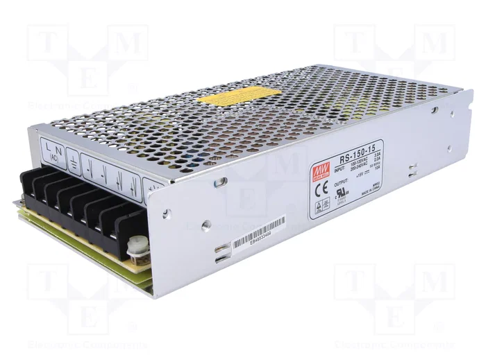 MEAN WELL RS-150-15 150W 15VDC 10A MEAN WELL RS-150-15 150W 15VDC 10A