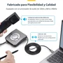 Startech UR9-HEADSET|ADAPTER - Adaptador USB-C a RJ9 para Auriculares/Teléfono, Cable 1.8m, Negro, Plug & Play (Windows, Mac, Android, iOS)