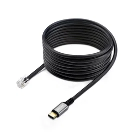 Startech UR9-HEADSET|ADAPTER - Adaptador USB-C a RJ9 para Auriculares/Teléfono, Cable 1.8m, Negro, Plug & Play (Windows, Mac, Android, iOS)