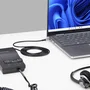 Startech UR9-HEADSET|ADAPTER - Adaptador USB-C a RJ9 para Auriculares/Teléfono, Cable 1.8m, Negro, Plug & Play (Windows, Mac, Android, iOS)