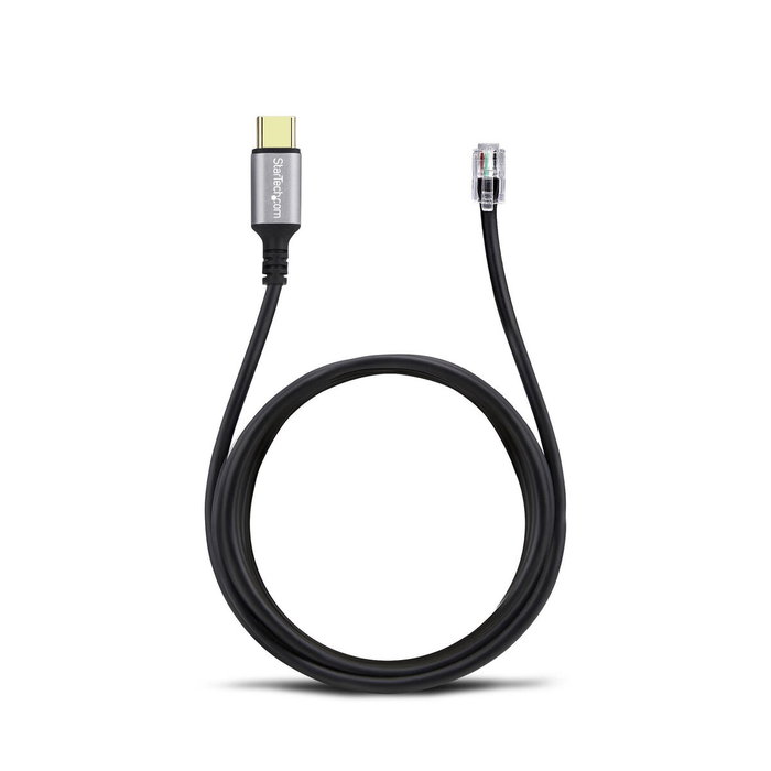 StarTech.com Adaptador USB-C a RJ9 UR9-HEADSET-ADAPTER Negro
