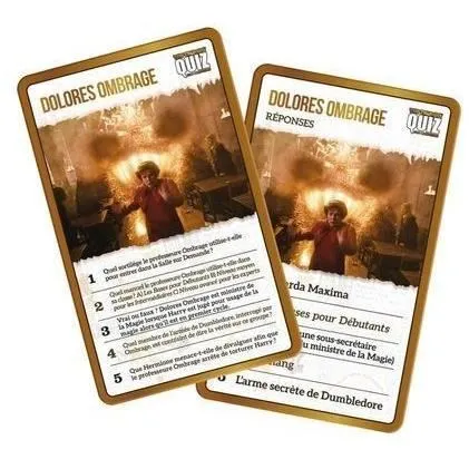 Winning Moves Harry Potter Quiz - Versión en Francés - Juego de Preguntas y Respuestas para Familiares y Amigos - 100 Tarjetas